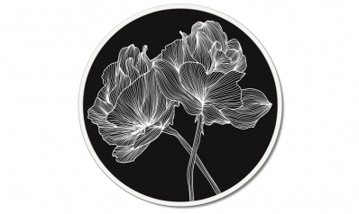 Круглая картина Pintdecor Linee Floreali