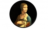 Круглая картина Pintdecor La Dama