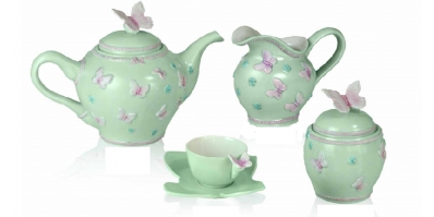 Сервиз Villari Marie Antoniette Butterfly зеленый