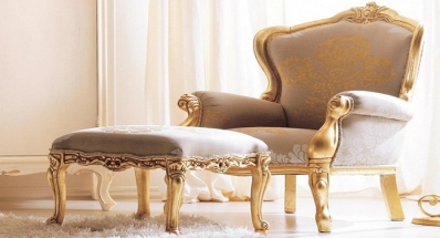 Кресло CorteZARI Gemma + подставка для ног