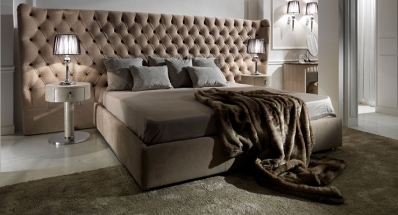 Кровать DV Home Collection Notte нюдовая