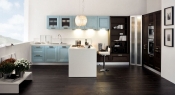 Кухня Arrex Gioia Azzurro E Finitura Moro