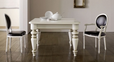 Стол обеденный Arrex TABLES E CHAIRS молочный квадратный